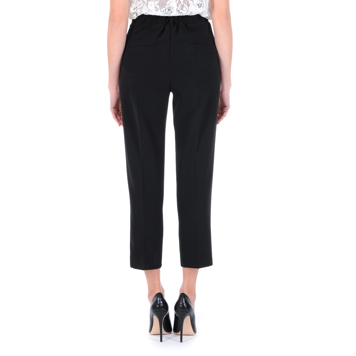 V 1969 Italia Pantaloni Donna Nero CLELIA