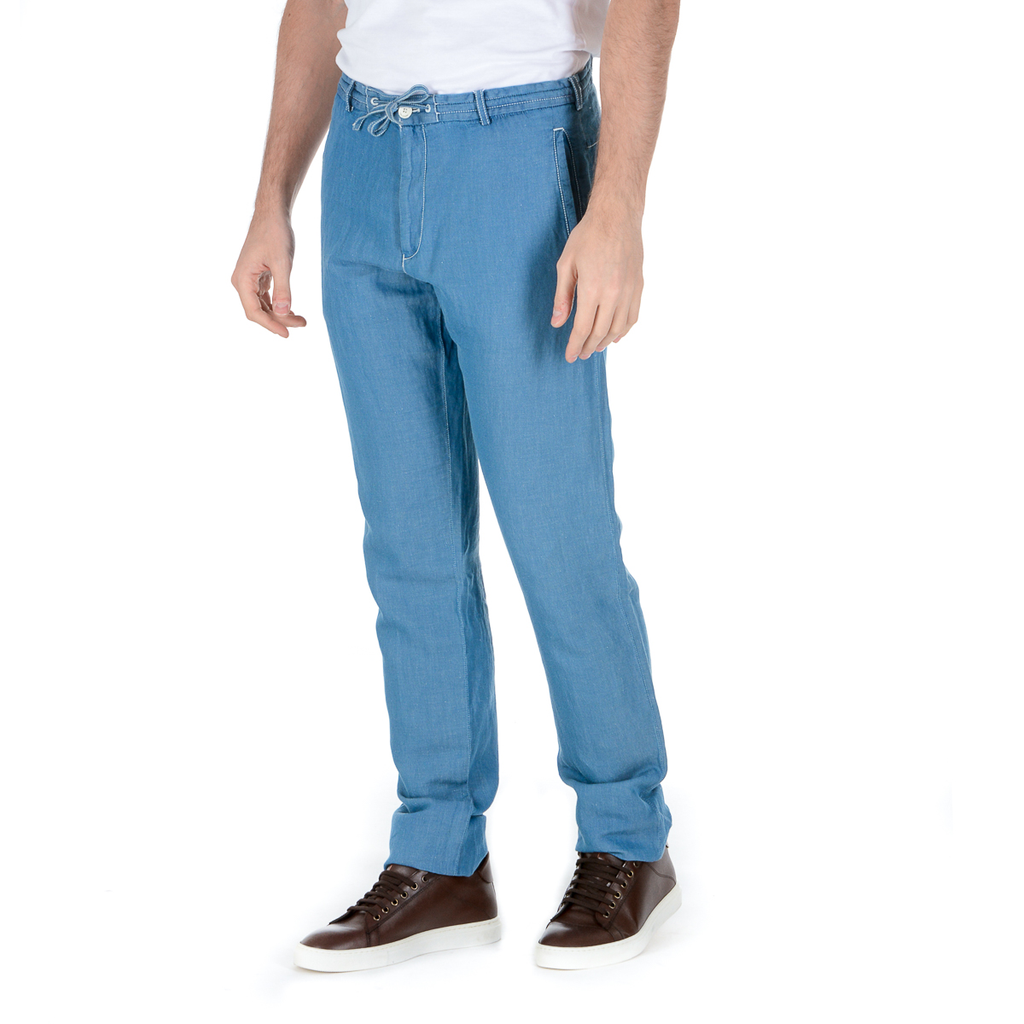 Pantaloni Armani Collezioni Uomo Azzurro