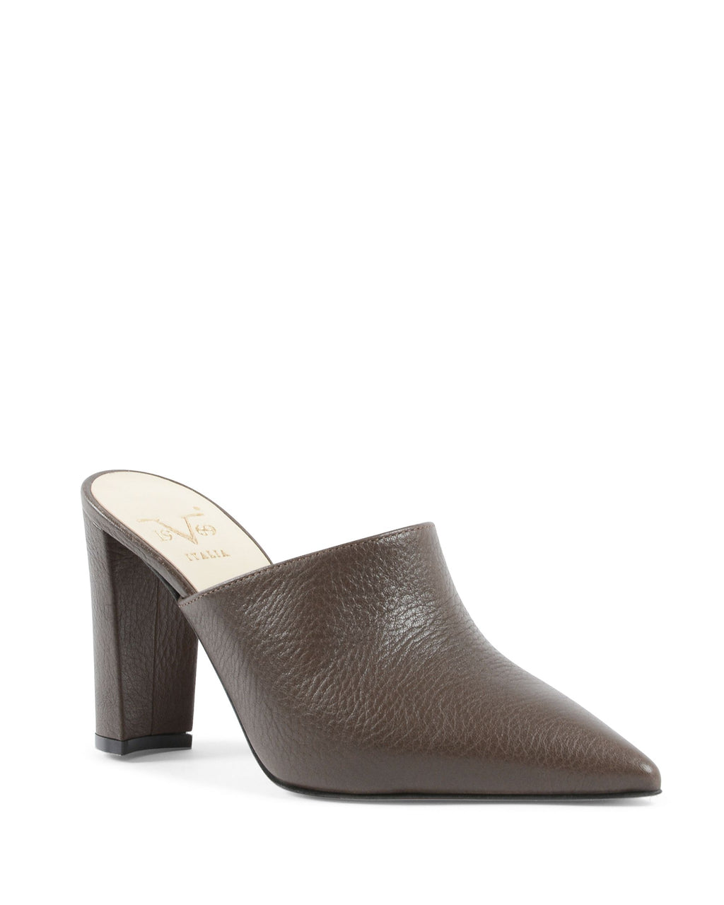 19V69 Italia Sandalo Mule da Donna Marrone Scuro LEYA90 CRAZY GRAIN ARGILLA