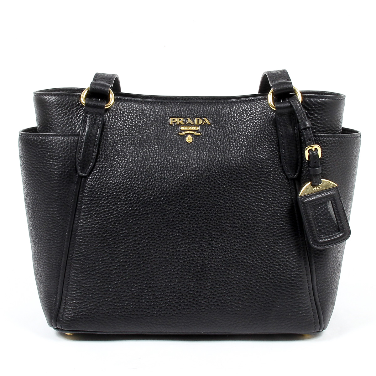 Borsa a mano Prada da donna 1BG113 UWL F0002 NERO VIT DAINO