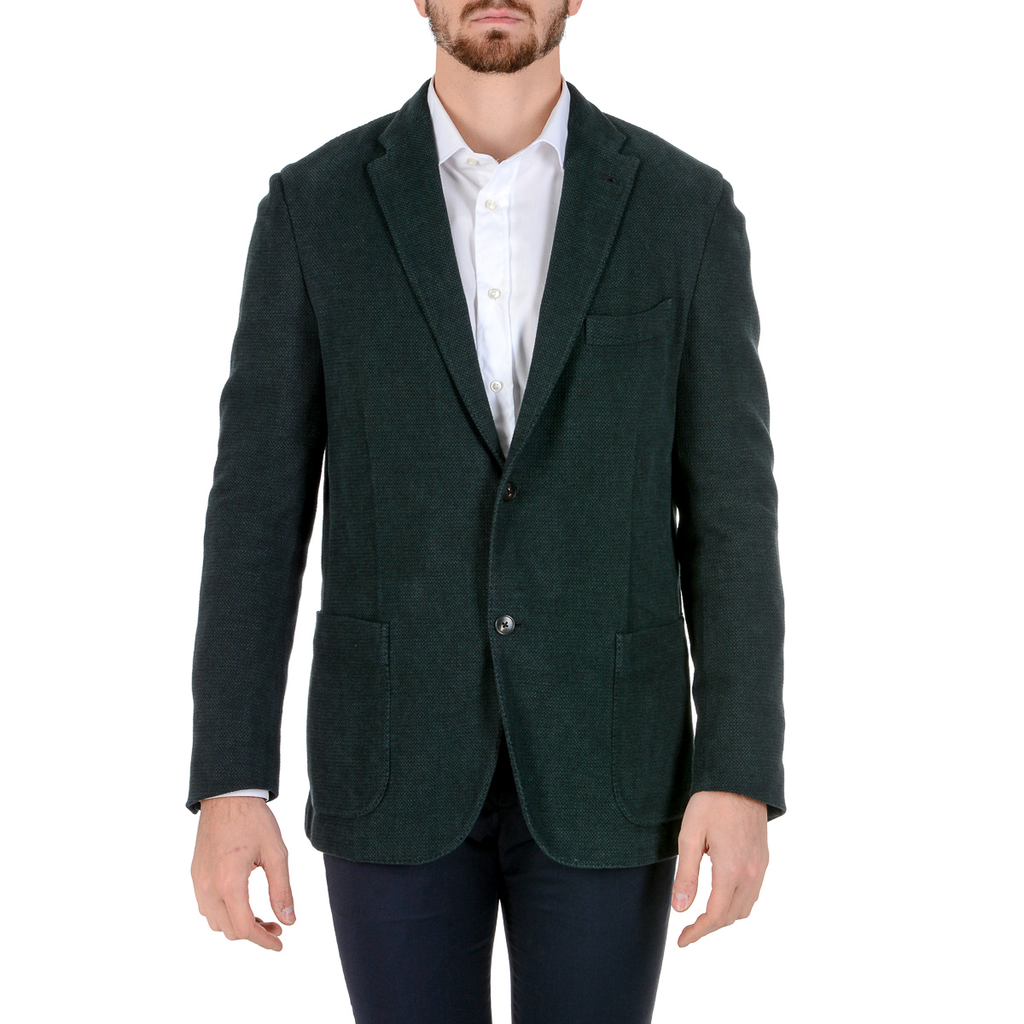 Boglioli Milano Giacca da uomo a maniche lunghe verde scuro