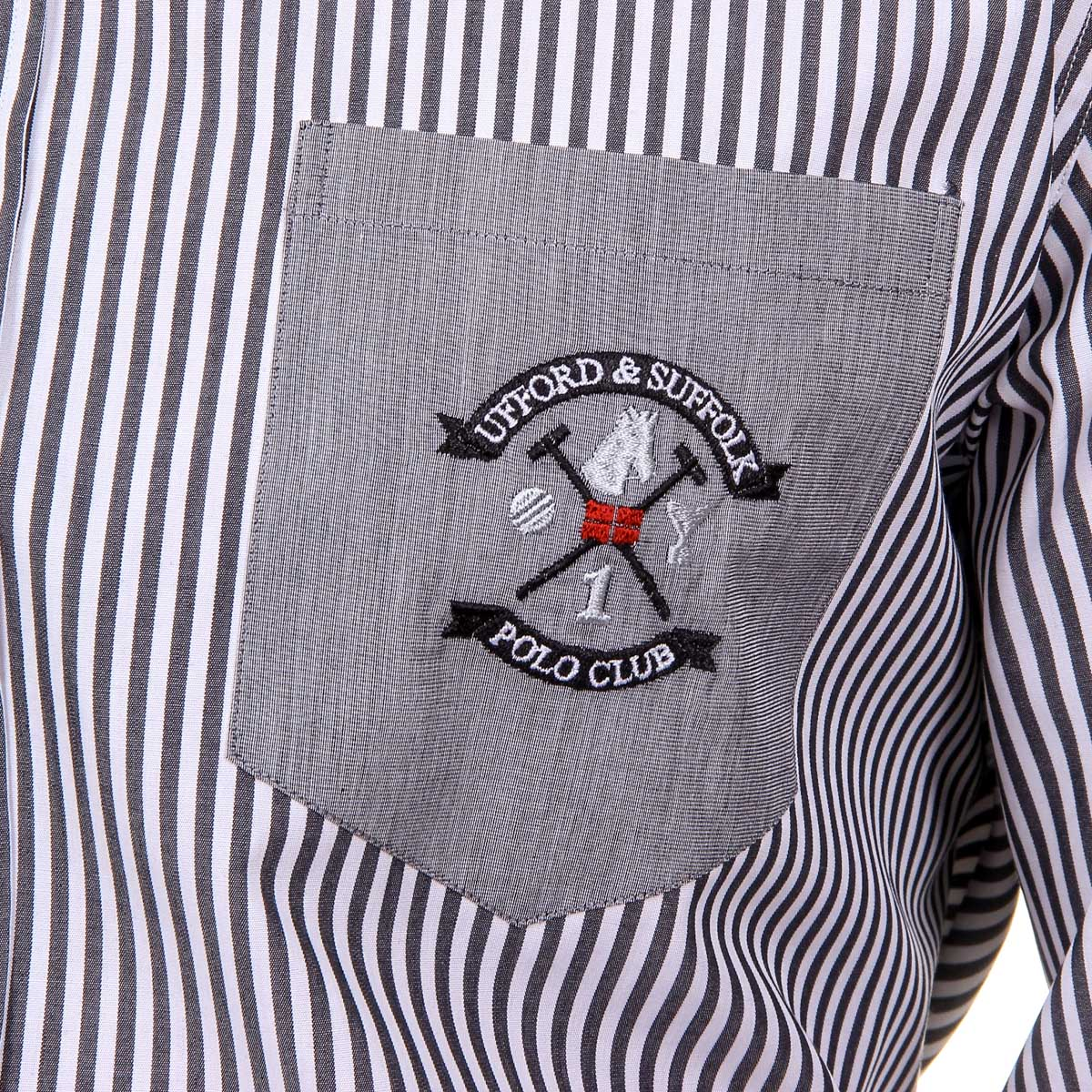 Maglietta da uomo Ufford & Suffolk Polo Club USC01 A2 NERO