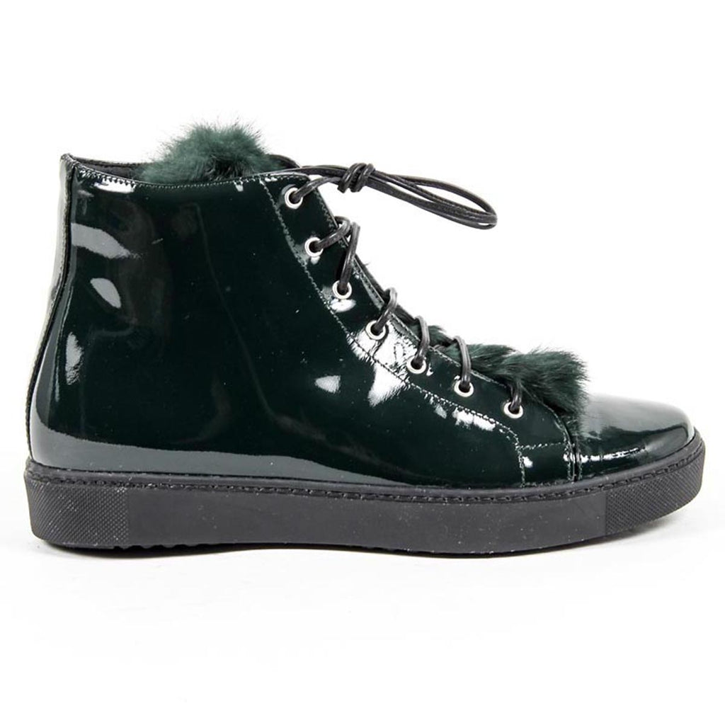 Sneaker alta da donna V 1969 Italia 312070 VERNICE VERDE