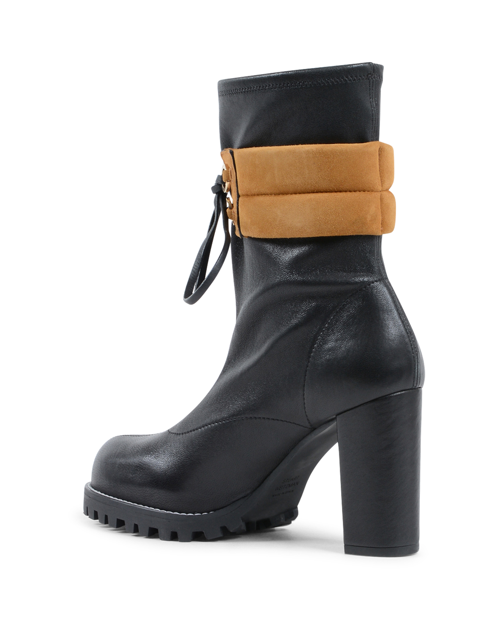 Stuart Weitzman Stivaletto corto da donna nero BRONWYN