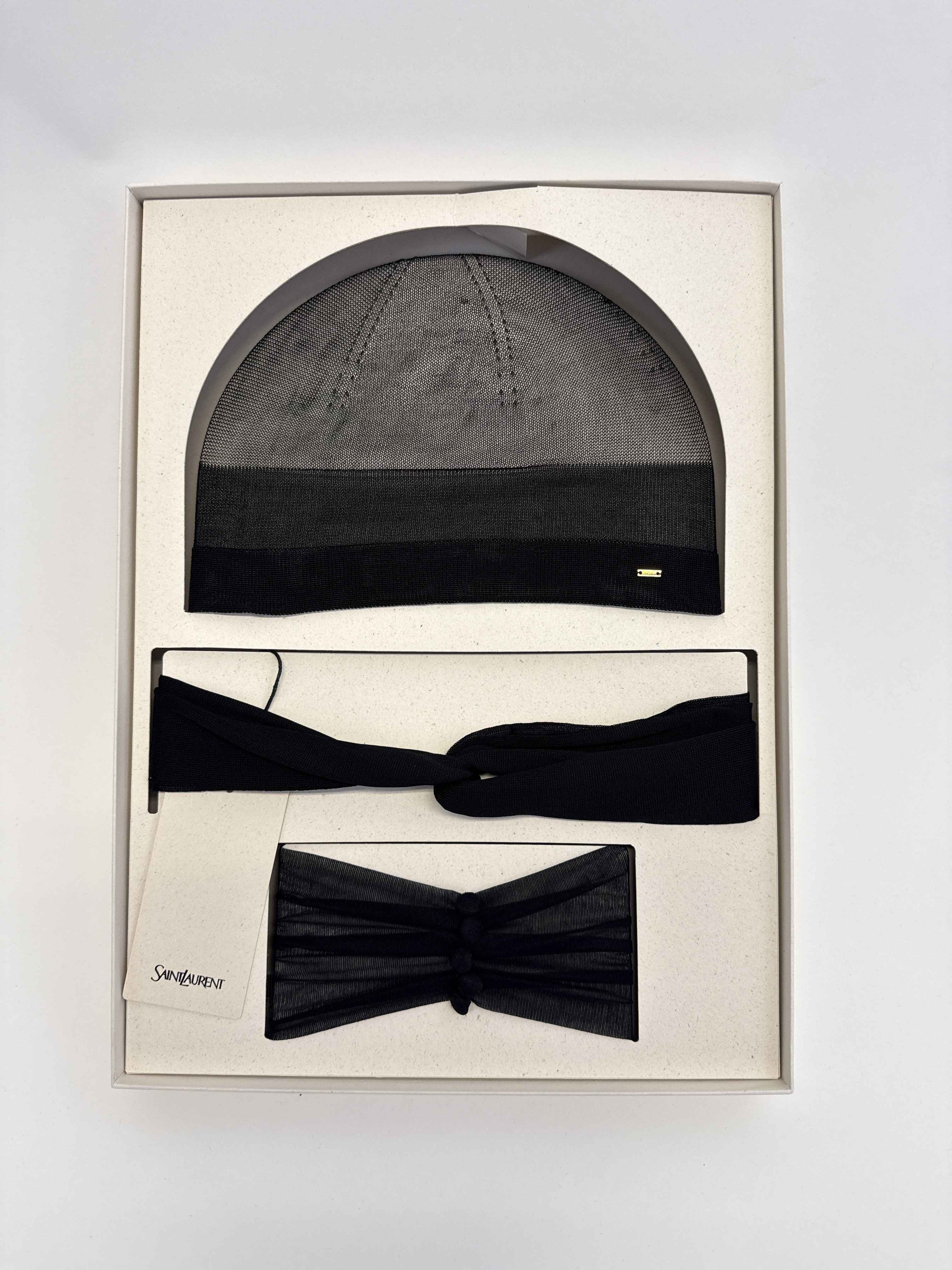 Set cappello e fascia da donna Saint Laurent 8299583YR33 1000