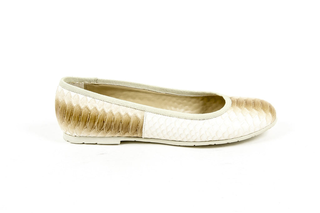 V 1969 Italia Ballerina da donna E08 PITONE BEIGE