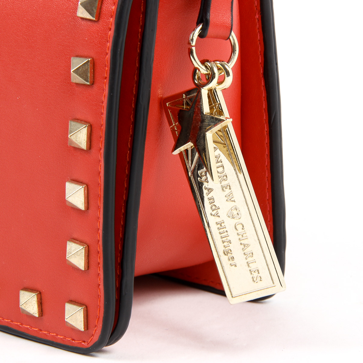 Borsa a mano da donna Andrew Charles rossa PAIGE