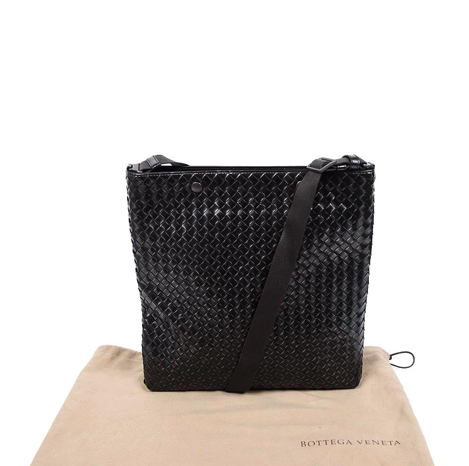 Tracolla Messenger intrecciato Donna Bottega Veneta Nero 344801 VAGJ1 1261F