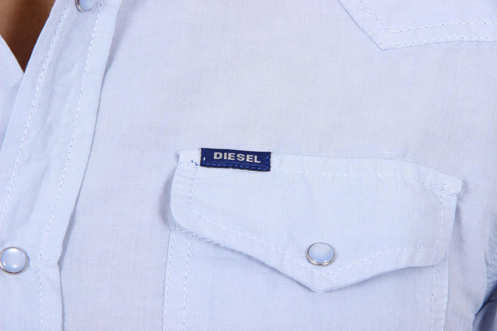 Camicia da uomo Diesel a maniche lunghe S-SULFA 00SGDV 0LAEB 88P