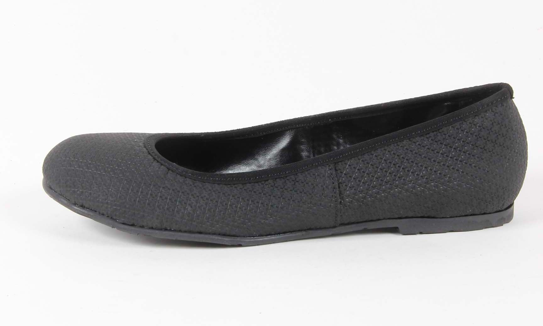 V 1969 Italia Ballerina da donna E08 TESSUTO NERO