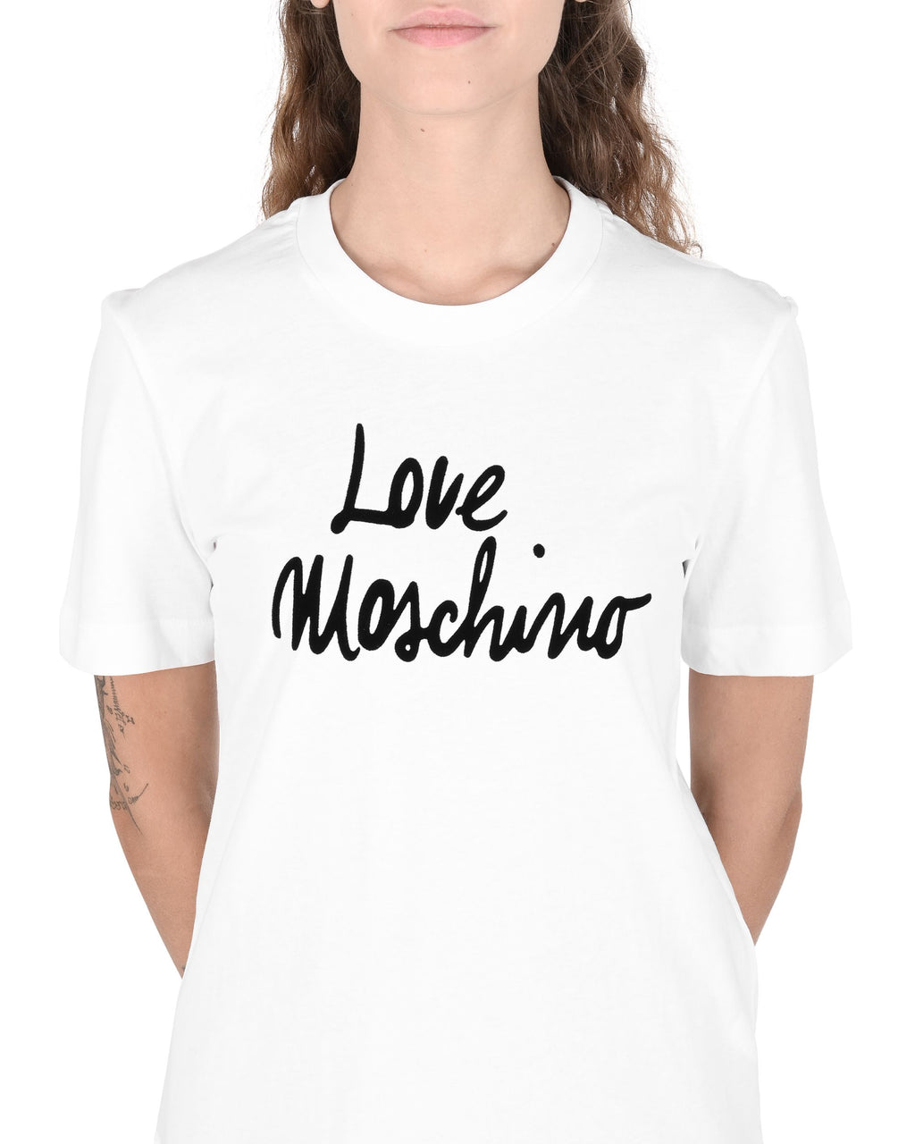 T-shirt da donna Love Moschino W 4 H06 18 M 3876 A00 BIANCO OTTICO