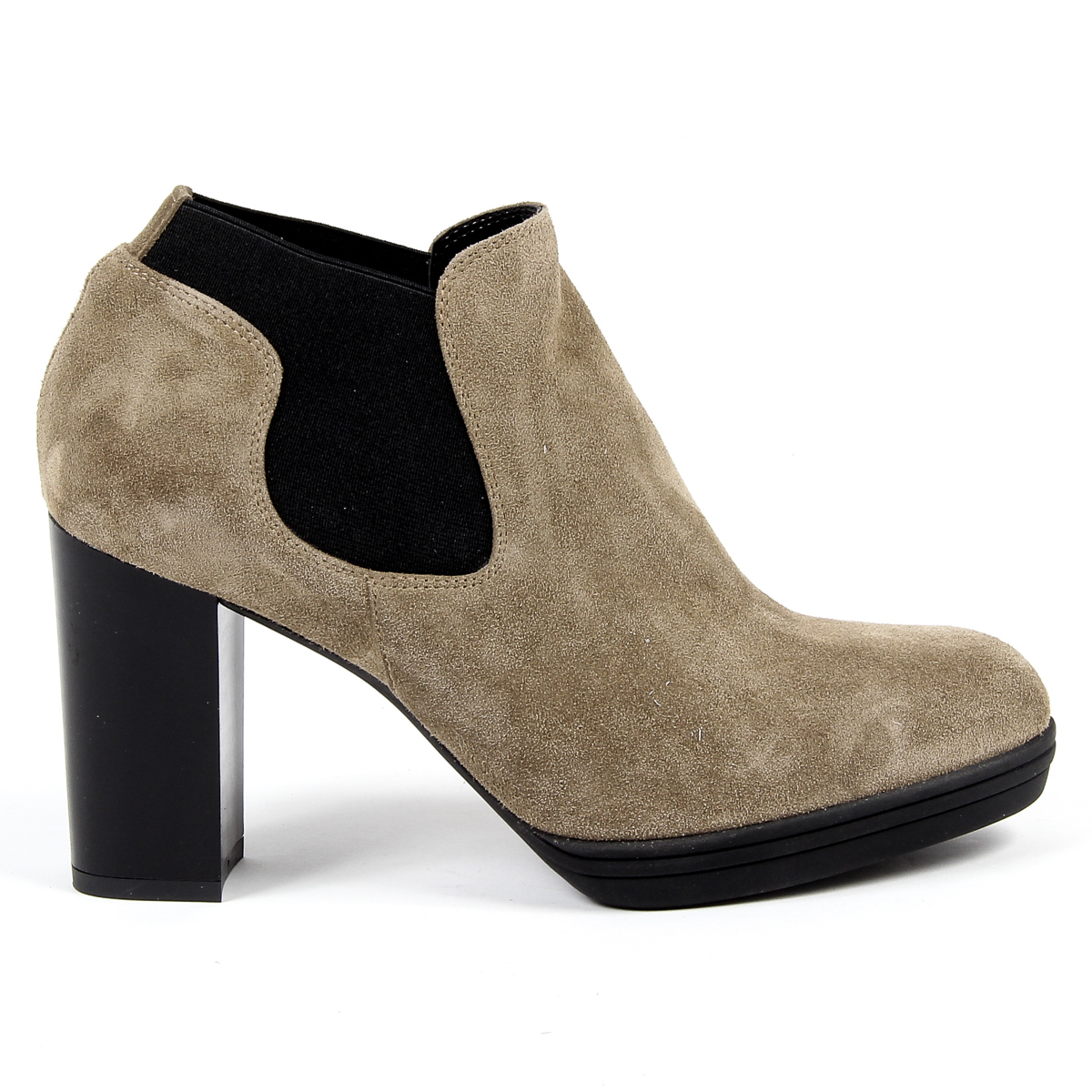 V 1969 Italia Stivaletto con tacco da donna Beige GRACY