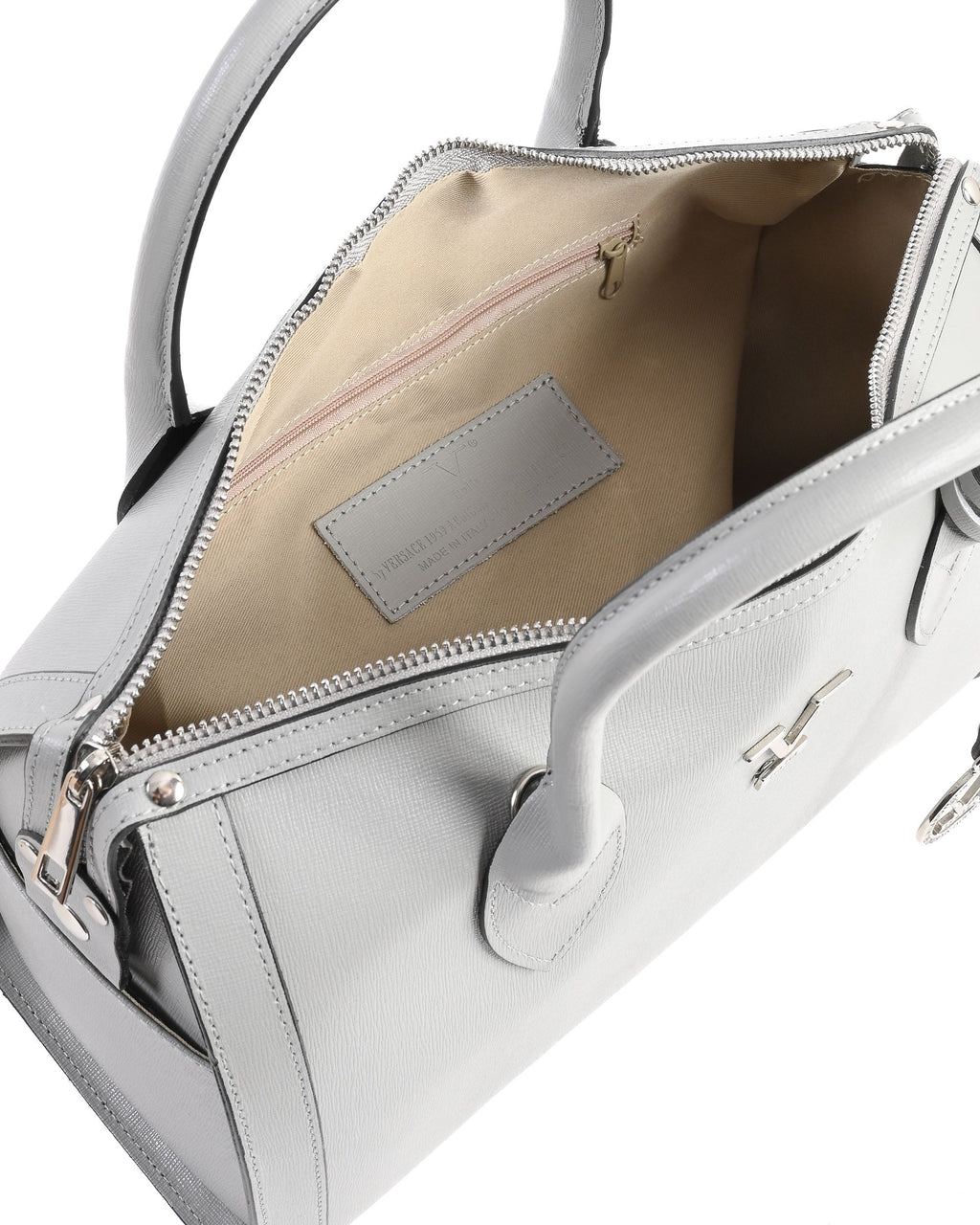 Borsa Donna V Italia Grigia V014-S SAFFIANO GRIGIO