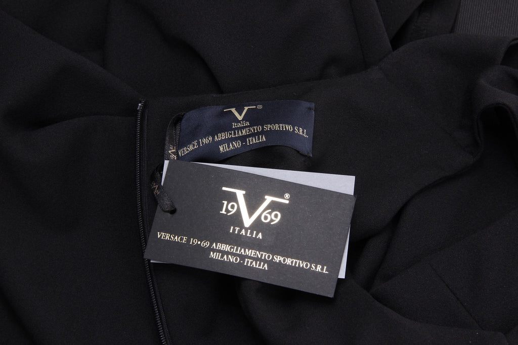 Abito da Donna V 1969 Italia ABITO VARDY TESS. CREPE SCUBA NERO