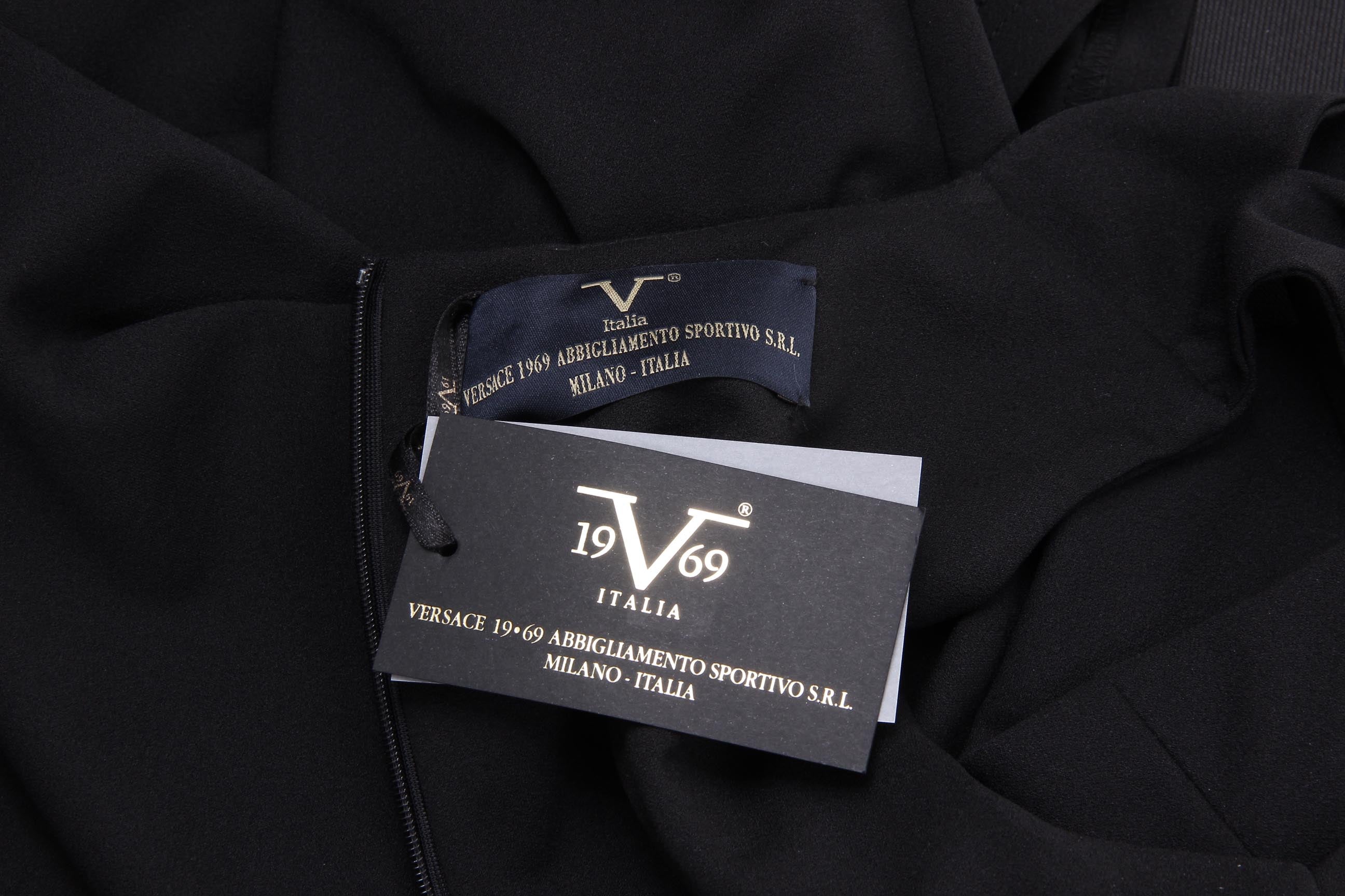 Abito da Donna V 1969 Italia ABITO VARDY TESS. CREPE SCUBA NERO