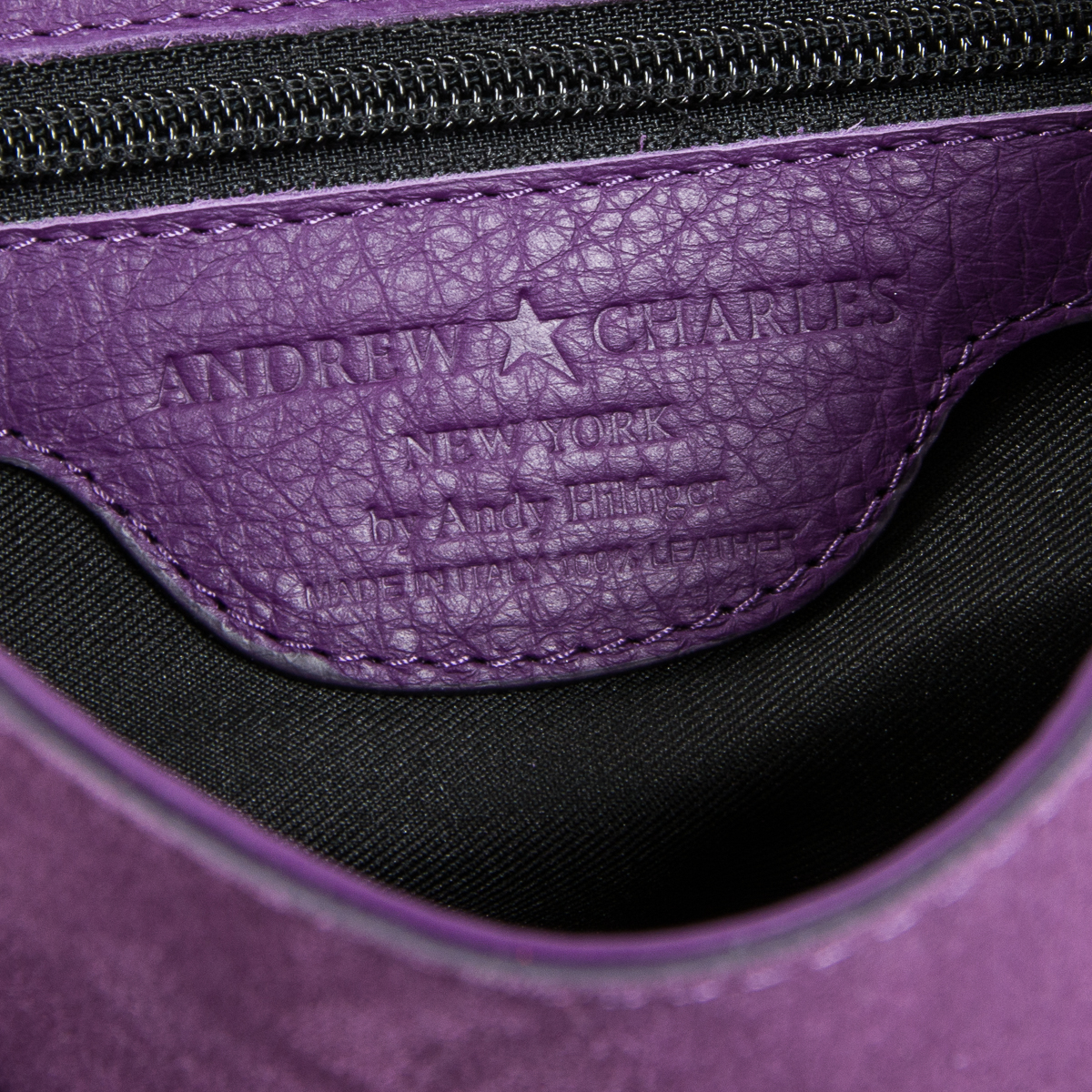 Borsa a mano da donna Andrew Charles viola ROSS