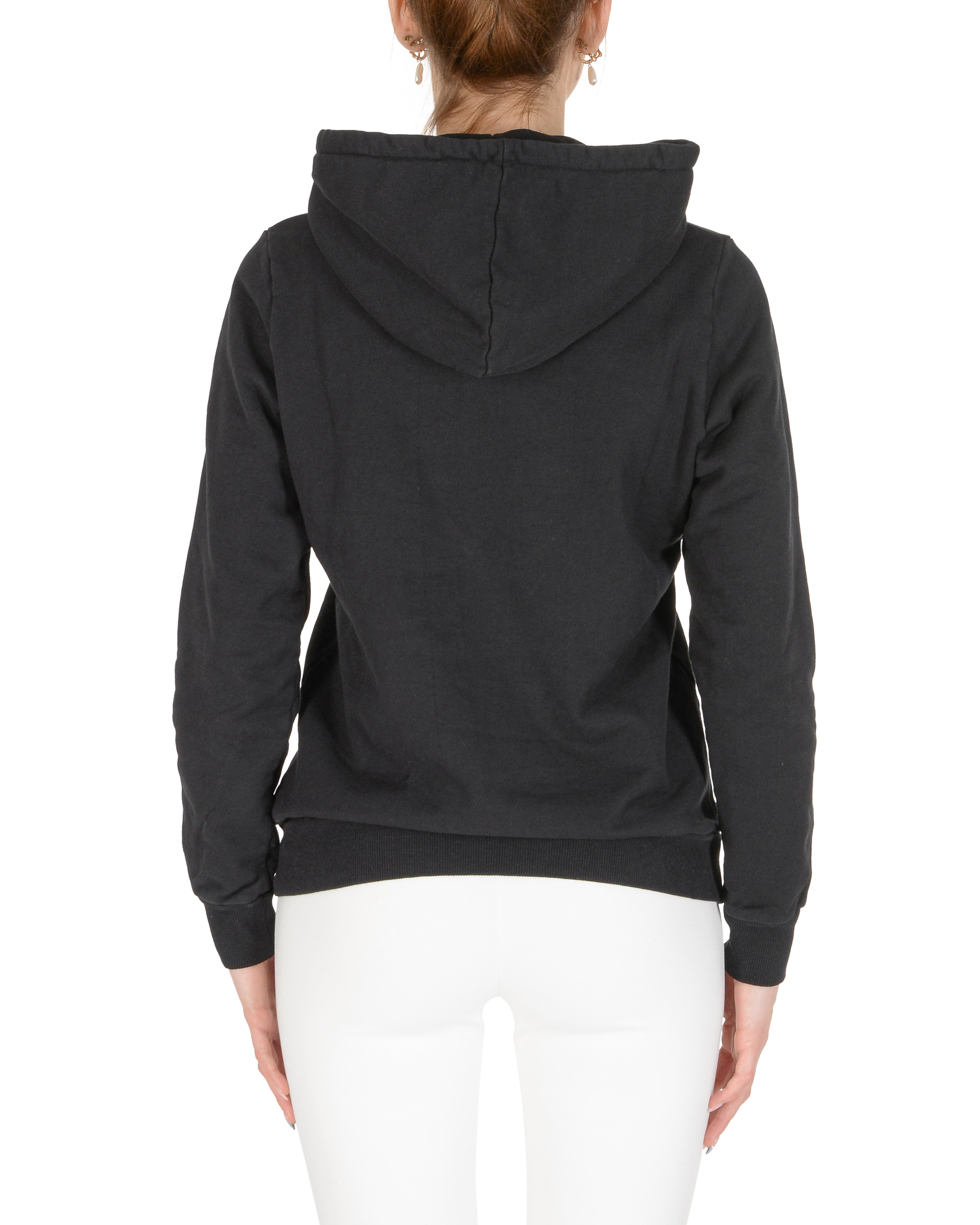 Felpa con cappuccio da donna 19V69 Italia nera BARBARA BLACK