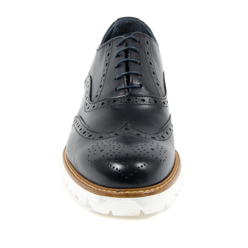 Andrew Charles Scarpa Brogue da Uomo Blu LUIS
