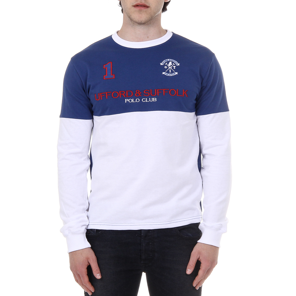 Maglione da uomo a maniche lunghe con scollo tondo Ufford & Suffolk Polo Club