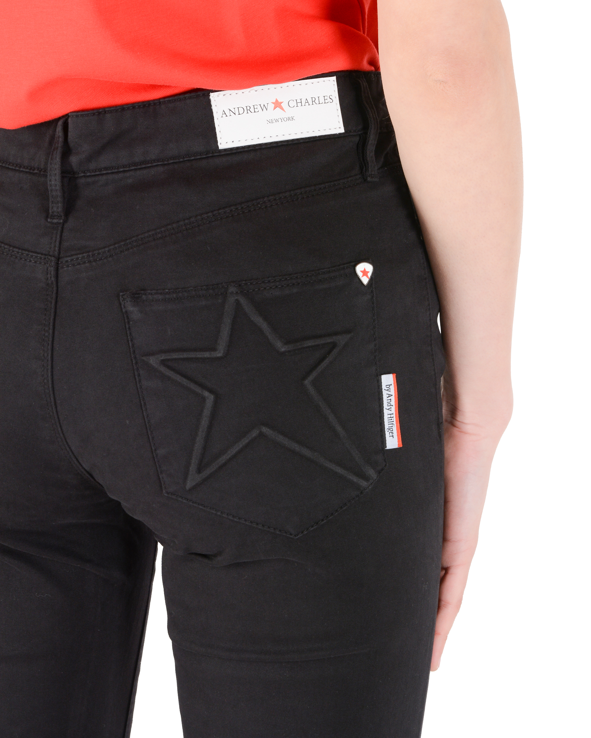 Pantaloni da donna Andrew Charles Slim Fit CLAIRE BLACK