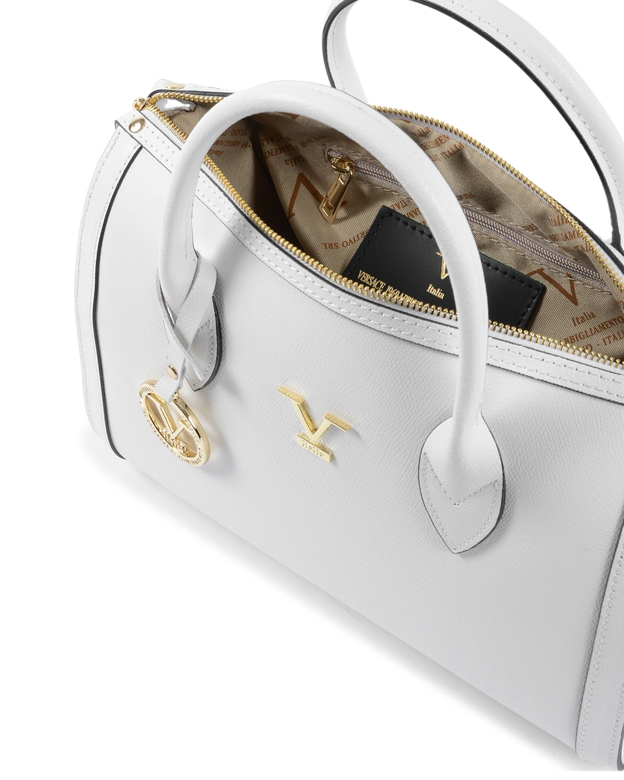 Borsa Donna V Italia Bianca V014-G PALMELLATO BIANCO