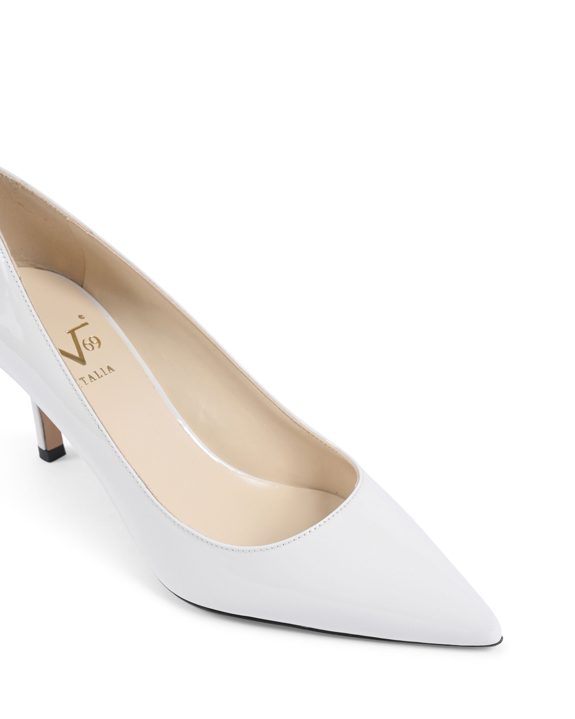 19V69 Italia Scarpe da donna con tacco Off White INES65 OFF WHITE PATENT