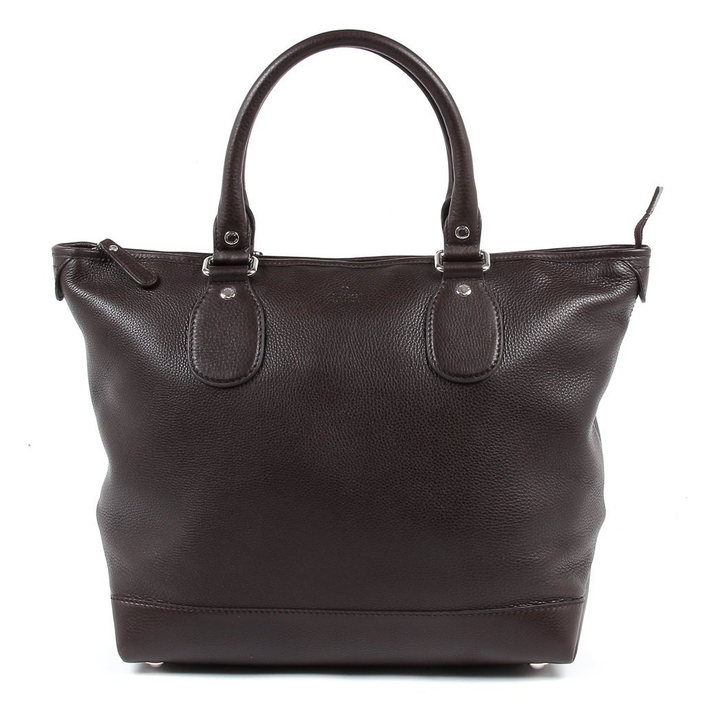 Gucci Borsa da donna in vitello morbido marrone scuro 246358 2140