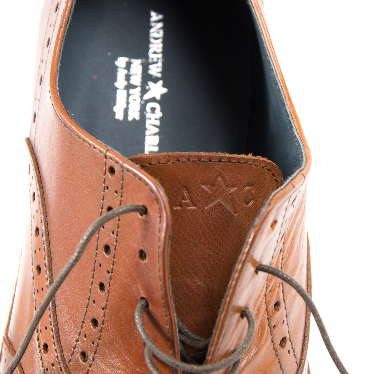 Andrew Charles Scarpe Brogue da uomo marroni LUIS