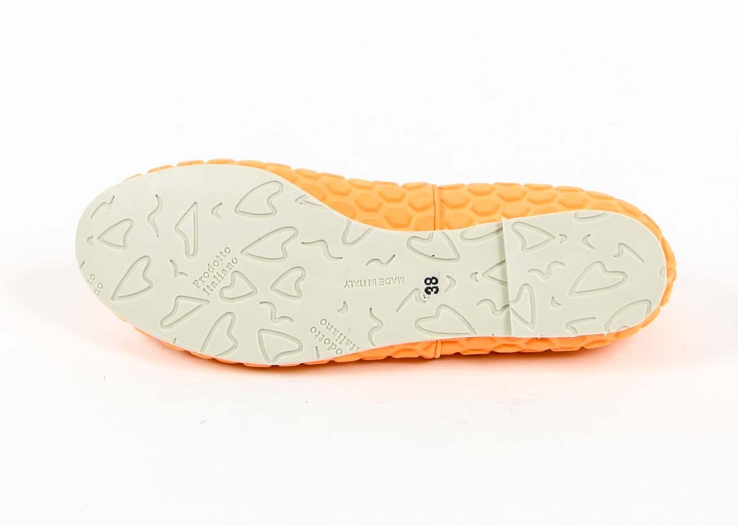 V 1969 Italia Ballerina da donna E08 TESSUTO ARANCIONE