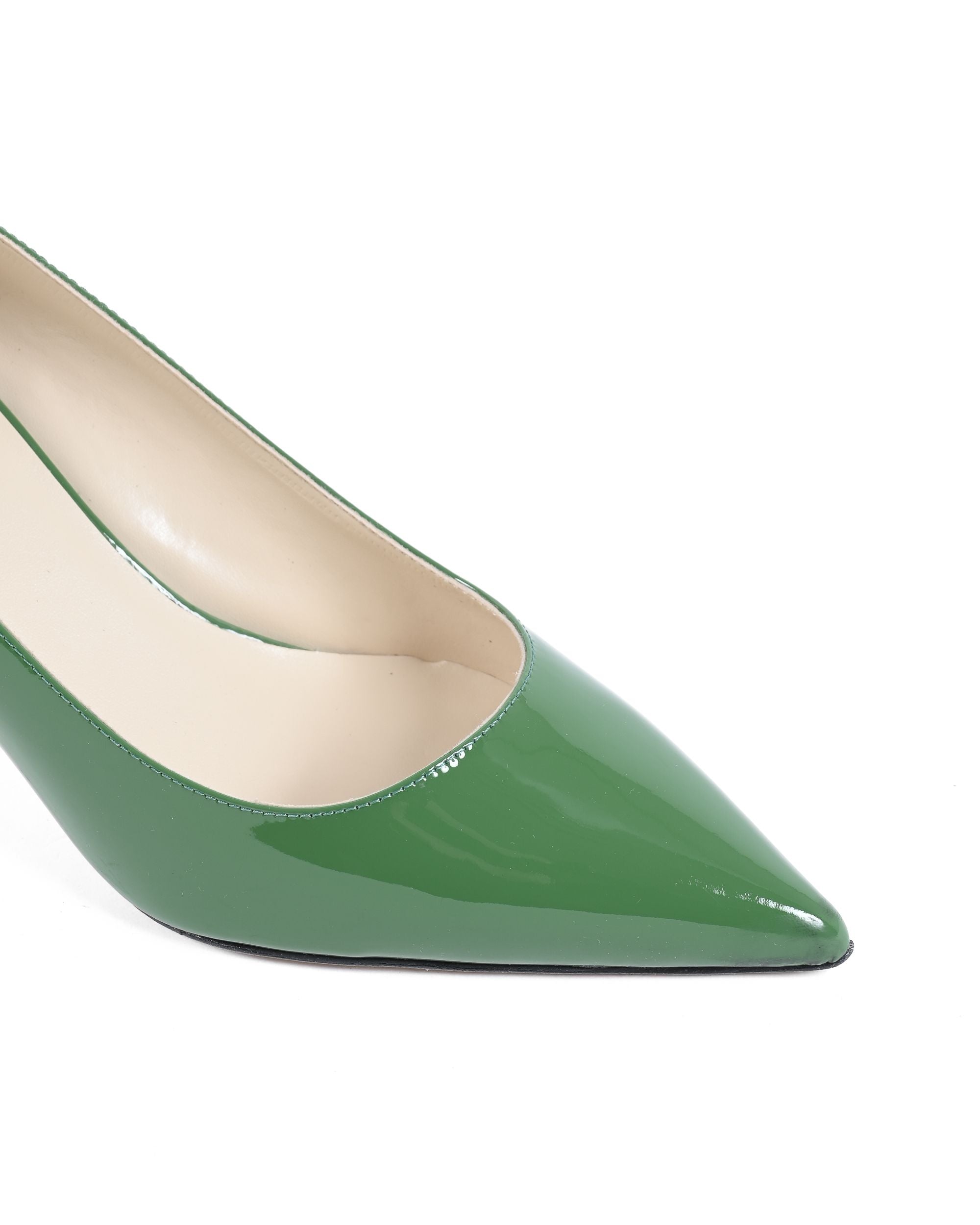 19V69 Italia Scarpe da donna con tacco verde scuro INES65 DARK OLIVE