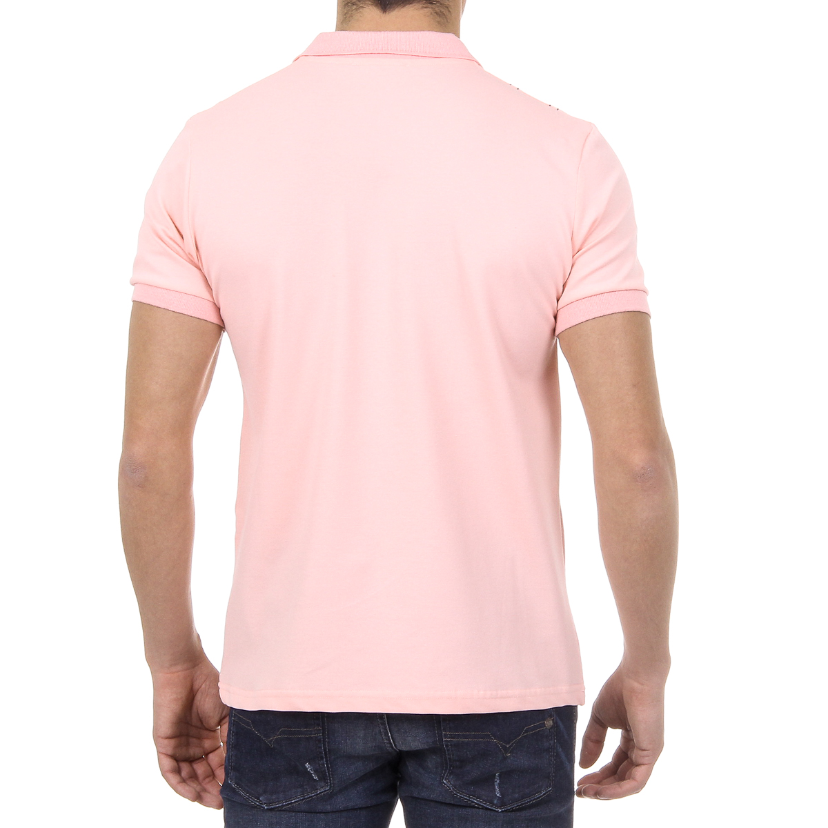 Polo da uomo a maniche corte Ufford & Suffolk Polo Club US008 ROSA