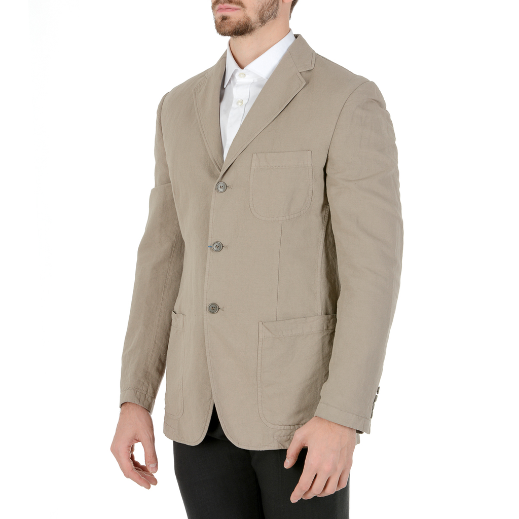 Giacca da uomo Faconnable a maniche lunghe beige COLIN