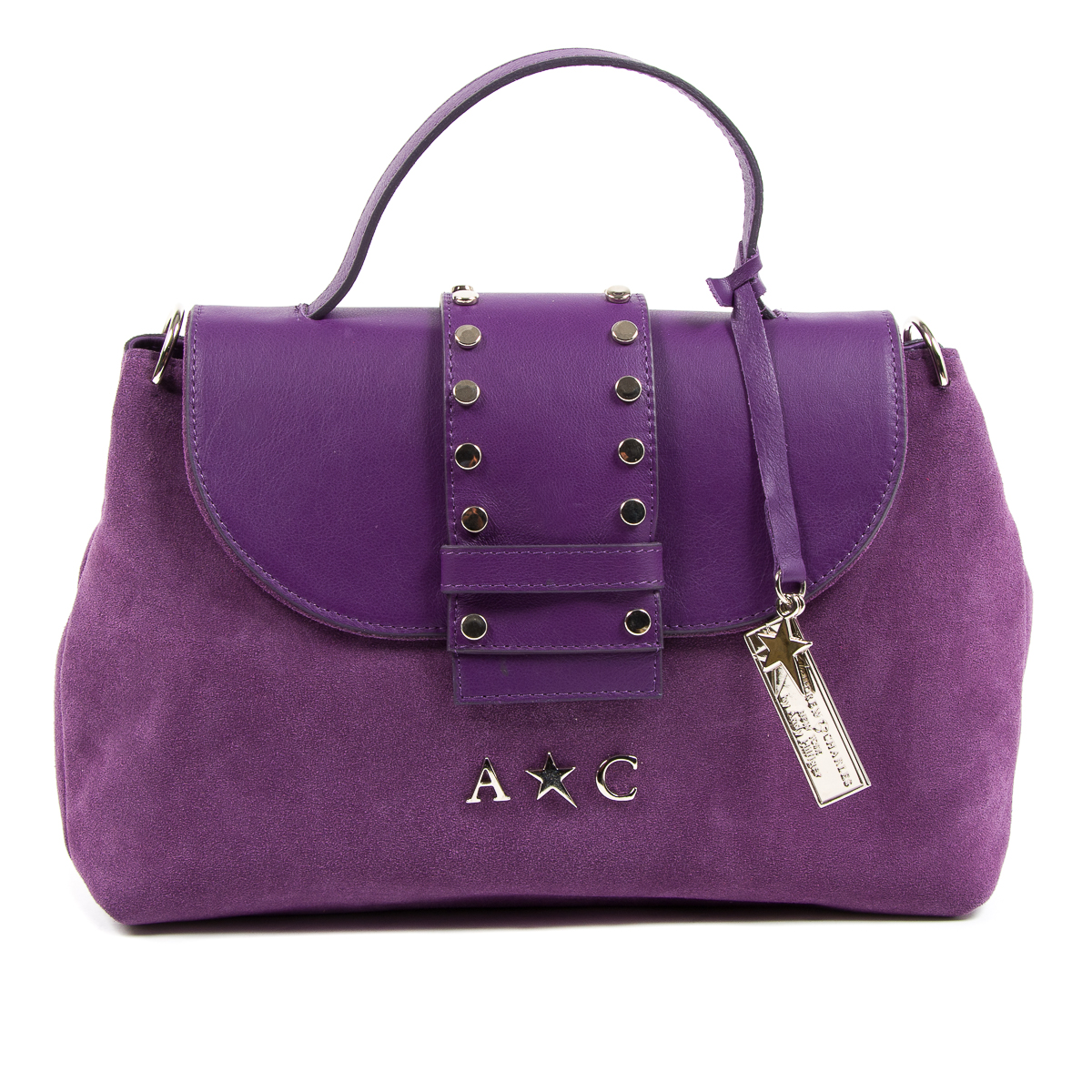 Borsa a mano da donna Andrew Charles viola ROSS