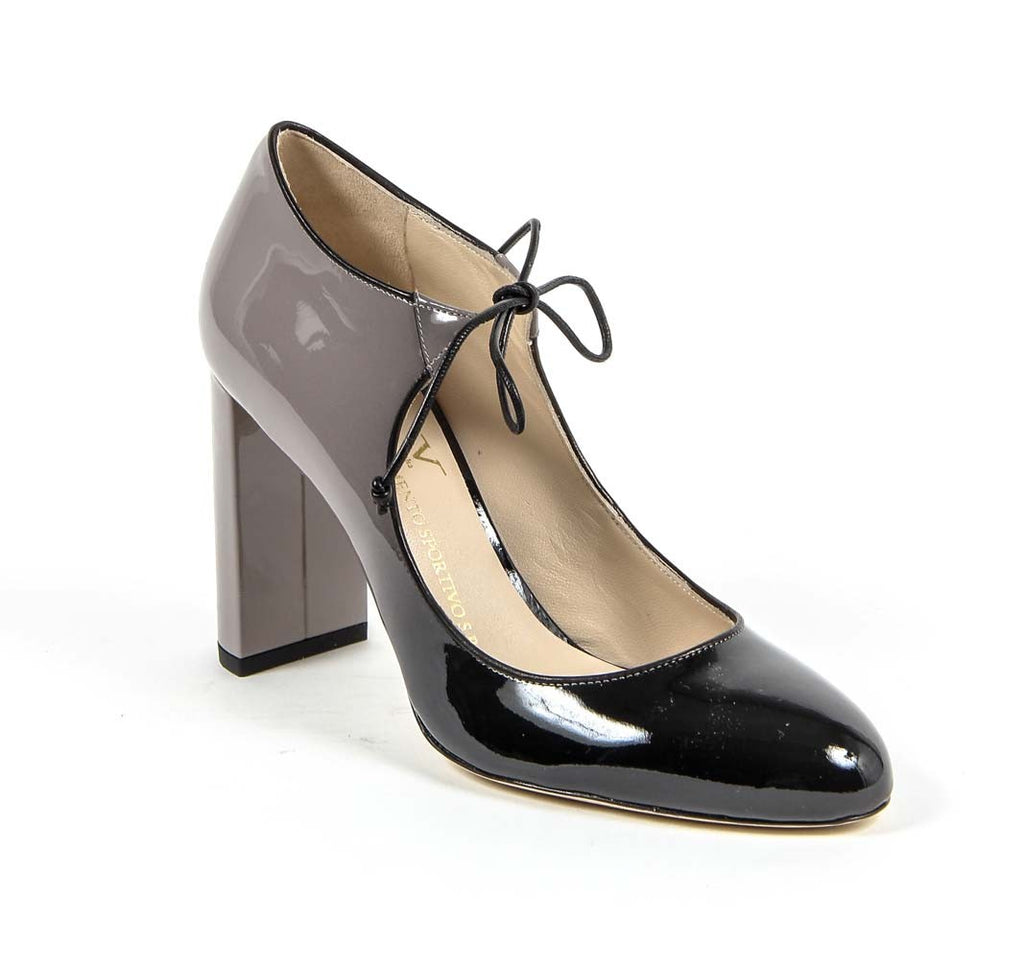 Décolleté con lacci da donna V 1969 Italia 3112338 VERN. SFUMATO NERO-GRIGIO