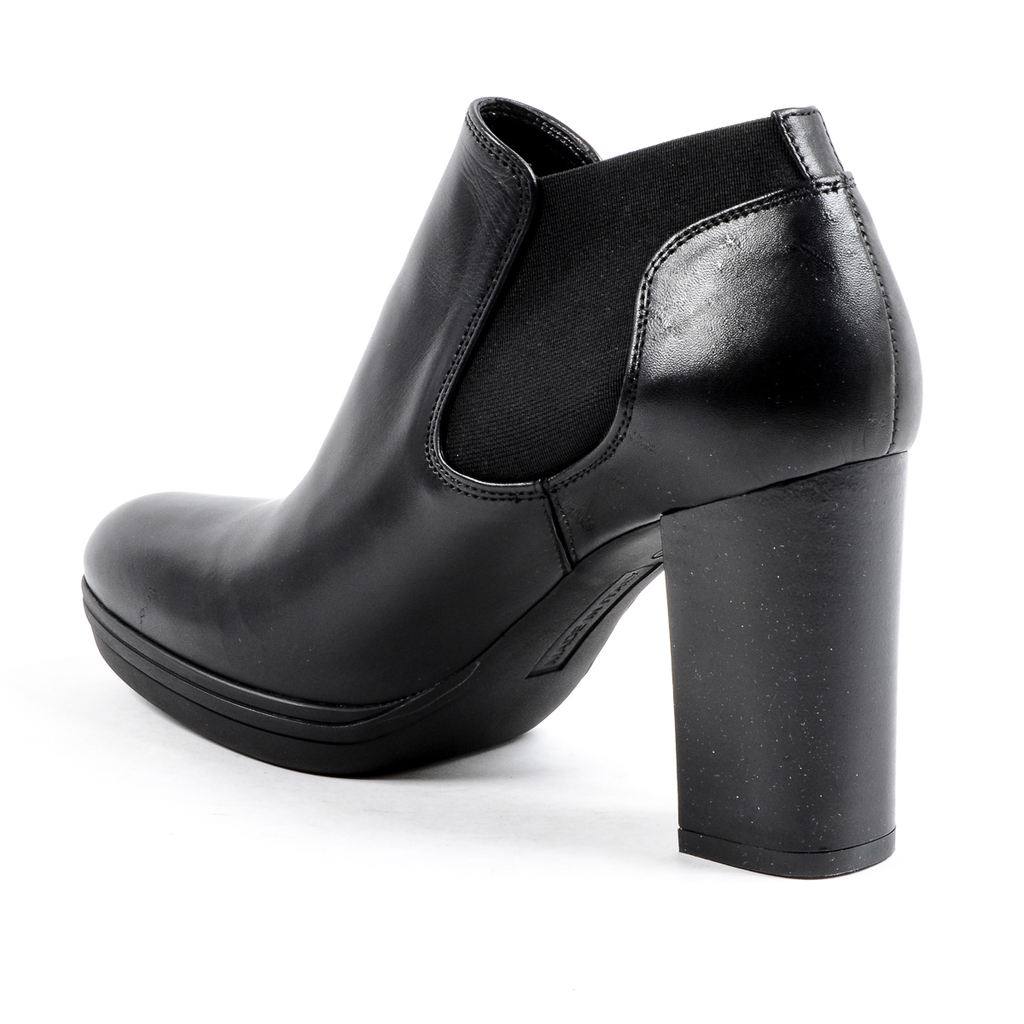 V 1969 Italia Stivaletto con tacco da donna nero GRACY