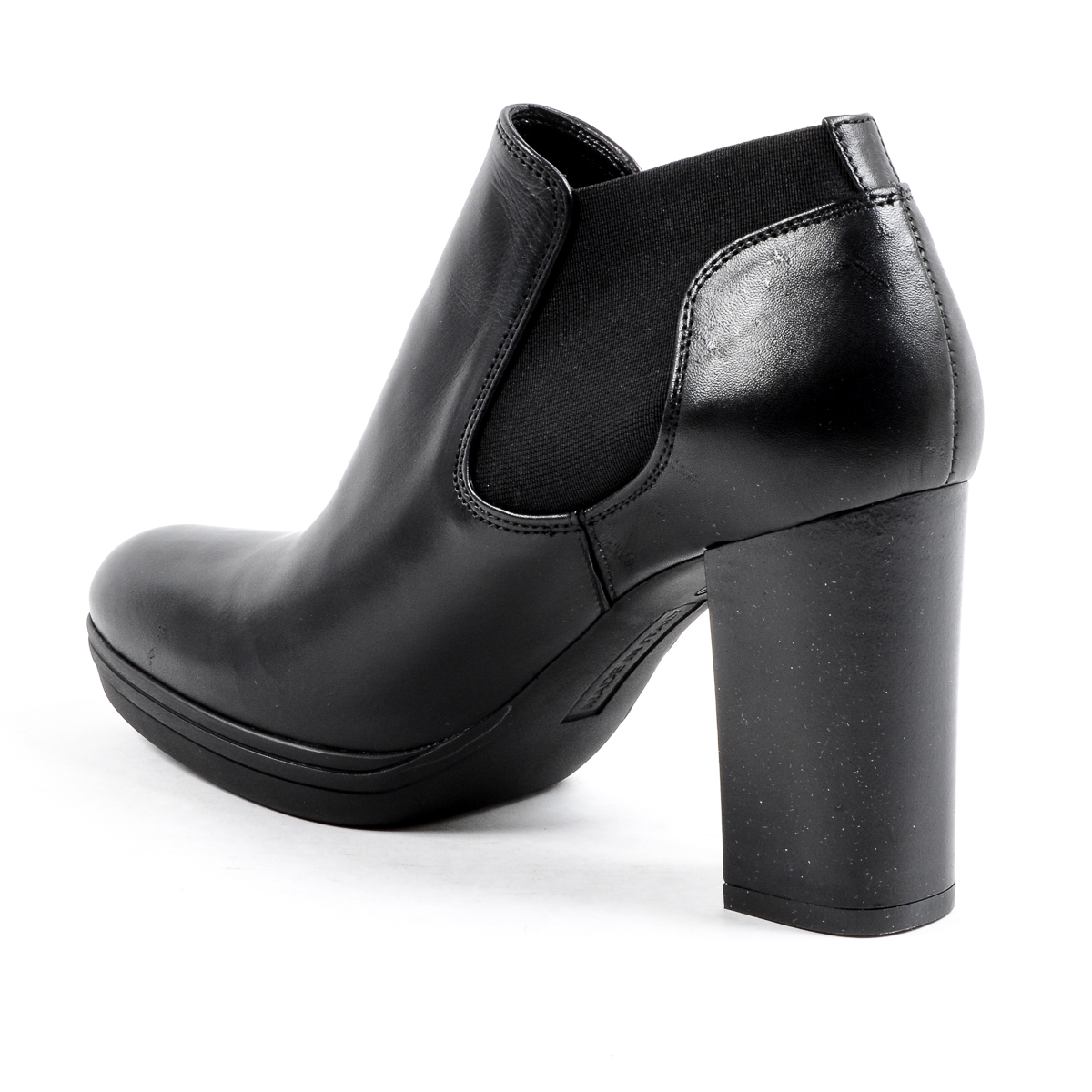 V 1969 Italia Stivaletto con tacco da donna nero GRACY