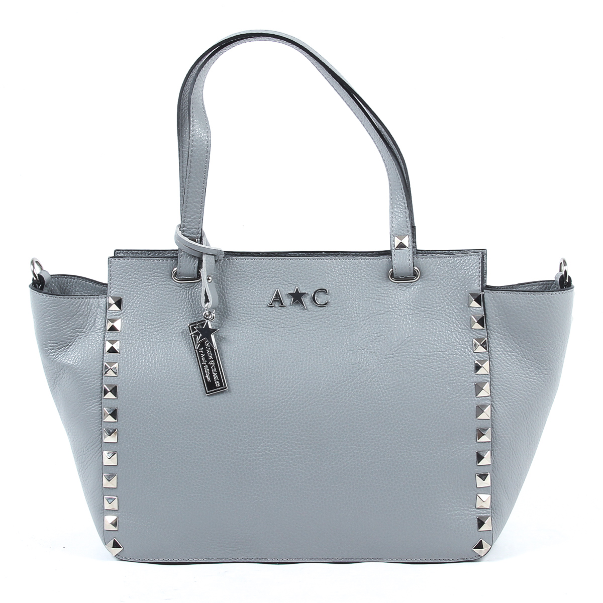 Borsa a mano da donna Andrew Charles grigia JASMIN