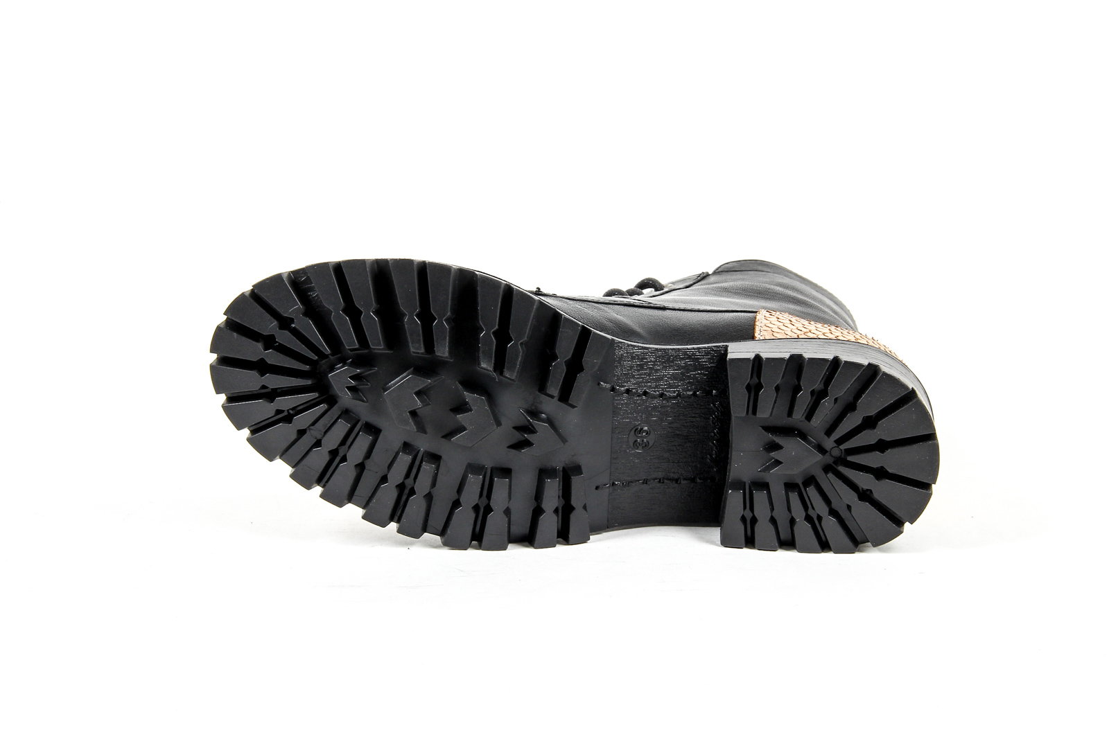 V 1969 Italia Stivaletto corto da donna Nero PIETRA