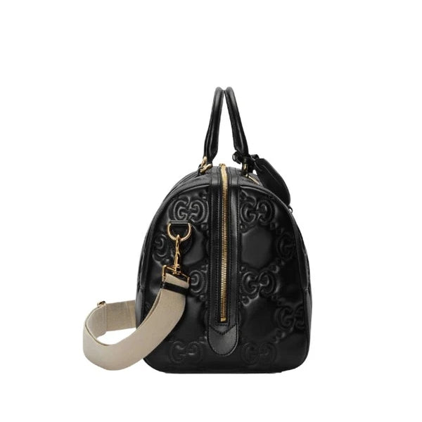 Borsa da viaggio in pelle GG