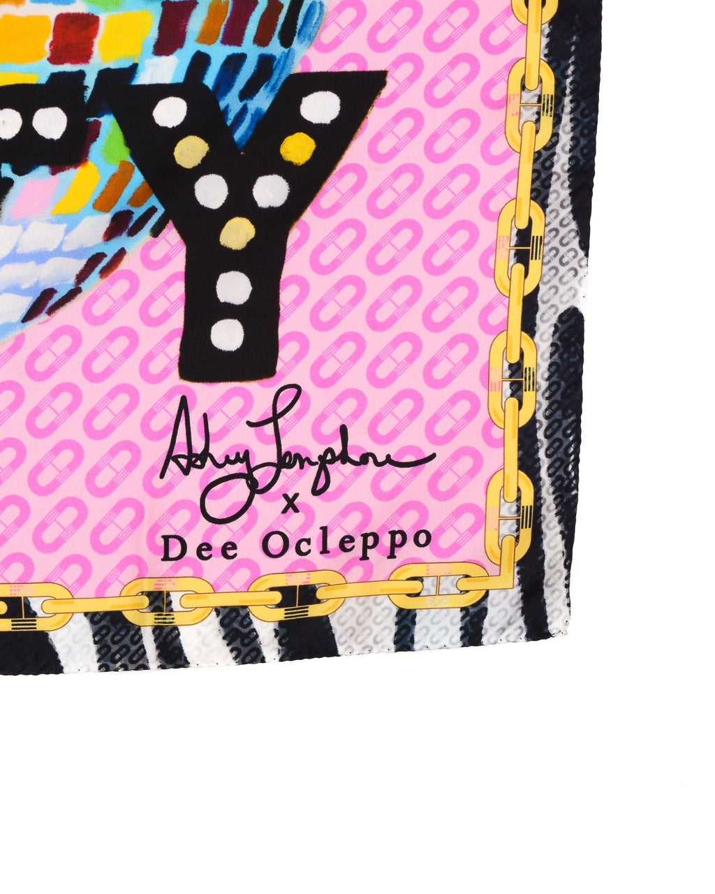 Sciarpa di seta Dee X Ashley Longshore Thou Shalt Party