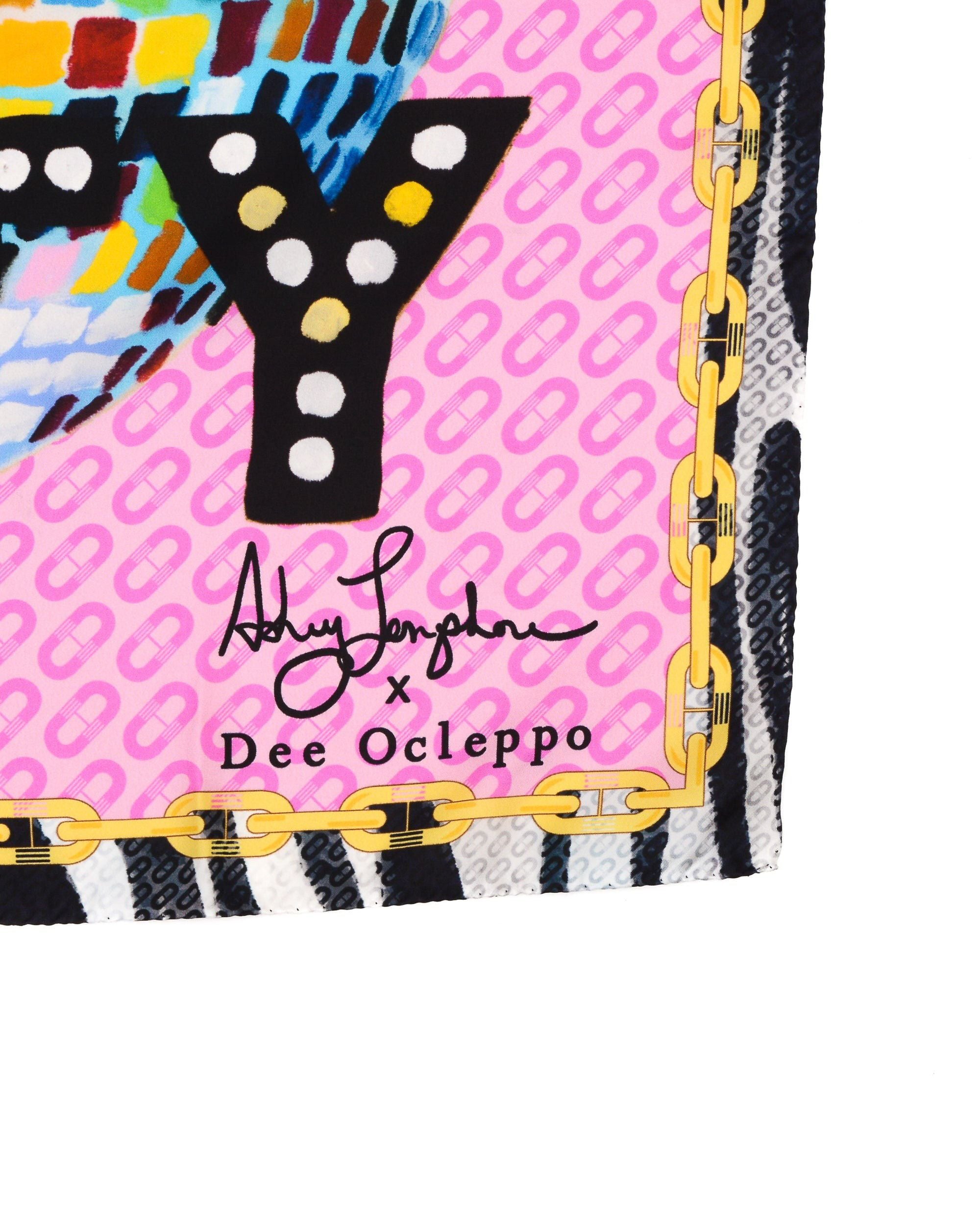 Sciarpa di seta Dee X Ashley Longshore Thou Shalt Party