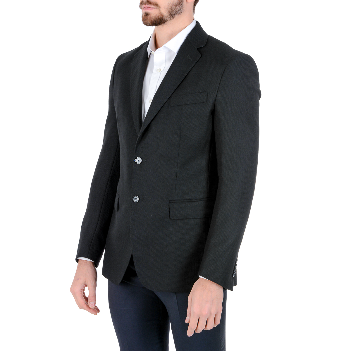 Giacca da uomo Luciano Di Martina a maniche lunghe blu scuro