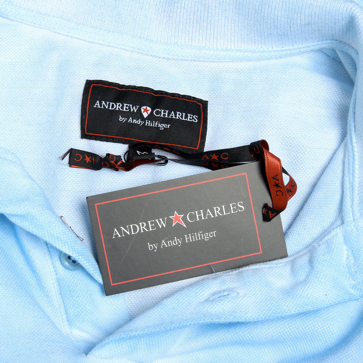 Andrew Charles Polo da uomo a maniche corte azzurro SIMBA