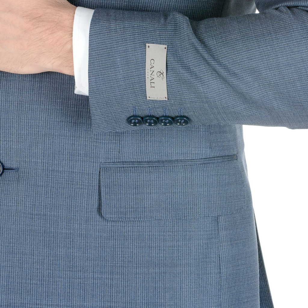 Abito da uomo Canali maniche lunghe azzurro