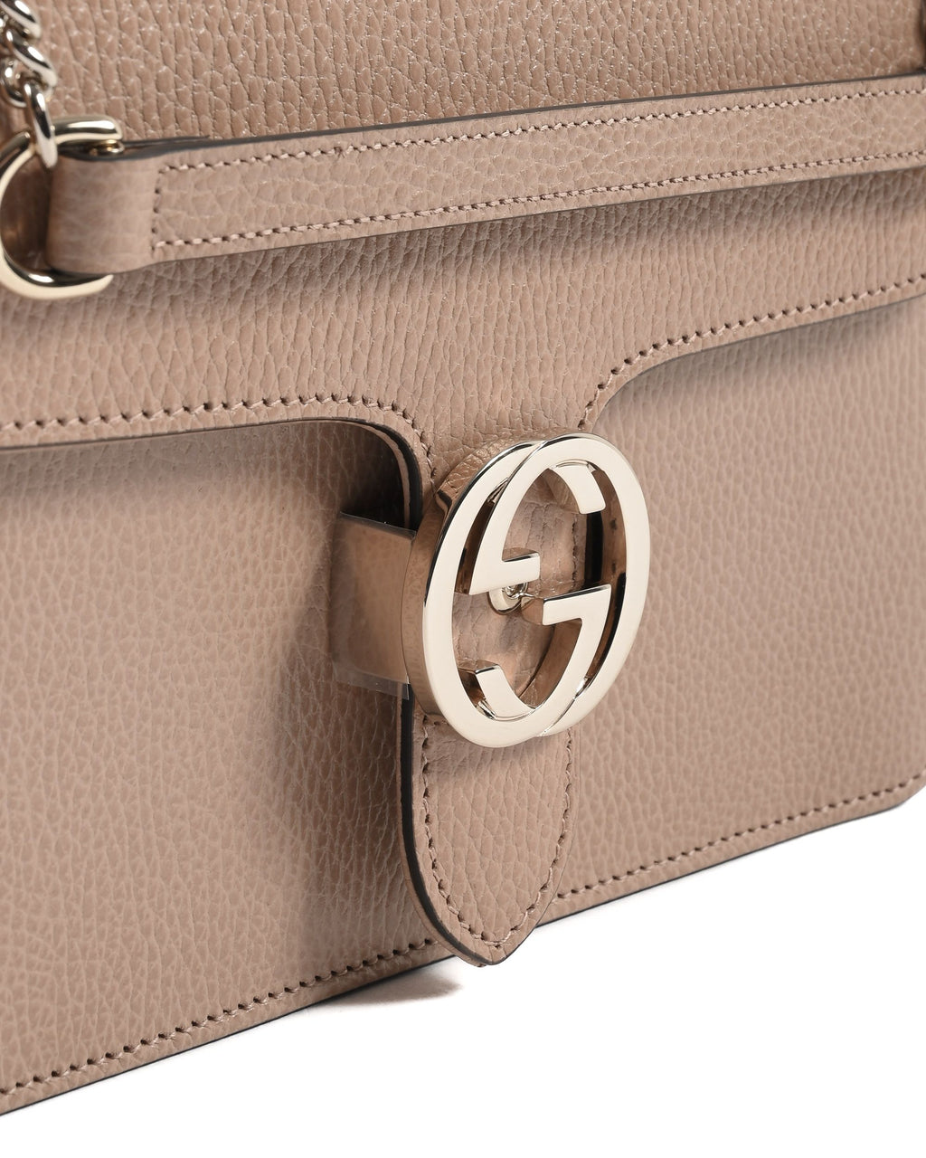 Borsa Gucci Interlocking in pelle con catena 510303 CAO0G 2754