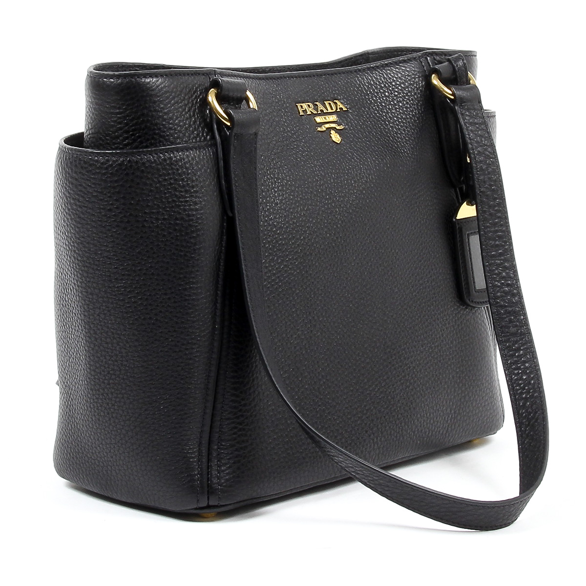 Borsa a mano Prada da donna 1BG113 UWL F0002 NERO VIT DAINO