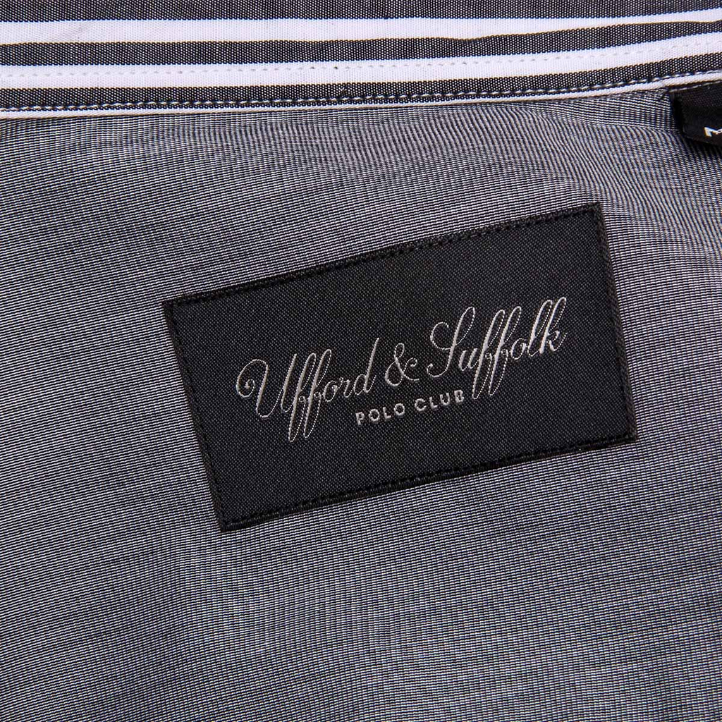 Camicia da uomo Ufford & Suffolk Polo Club USC02 B2 NERO