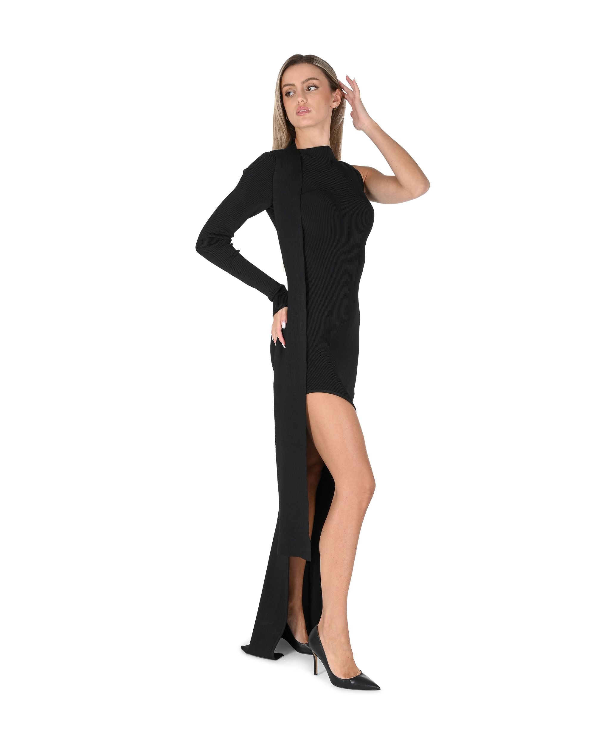 Abito da donna David Koma AW24DKKN22DL NERO 801