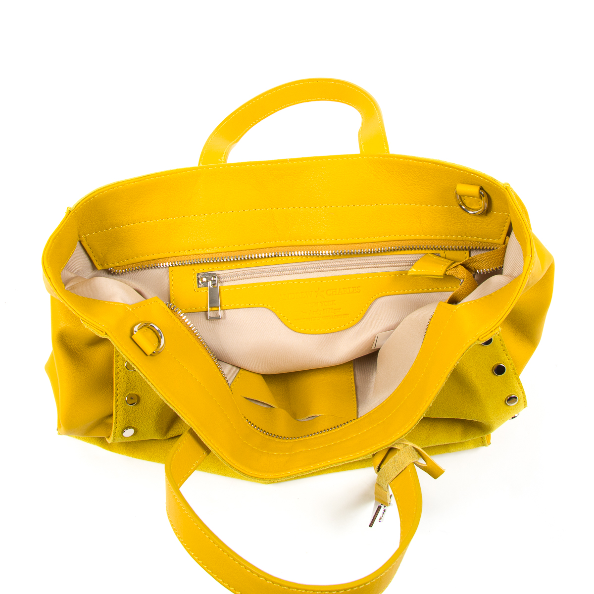 Borsa a mano da donna Andrew Charles gialla JENNER
