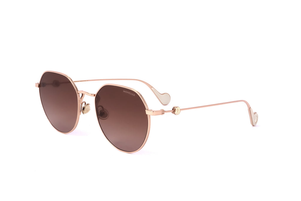 Occhiali da sole da donna Moncler ML0156 K 28F 56 20 145 ORO ROSA LUCIDO